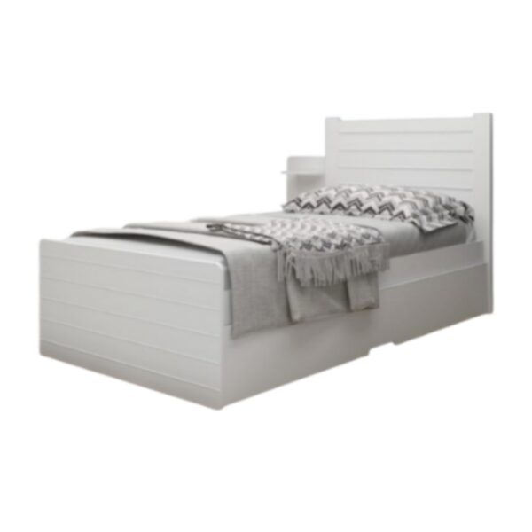 Cama Solteiro Dupla Bolinha 2-Branco - Imagem 2