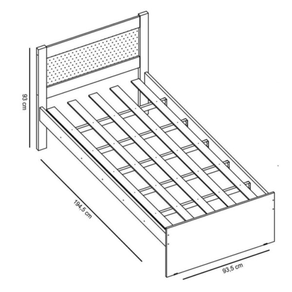 Cama Dupla Prisma J&A Móveis Solteiro - Imagem 3
