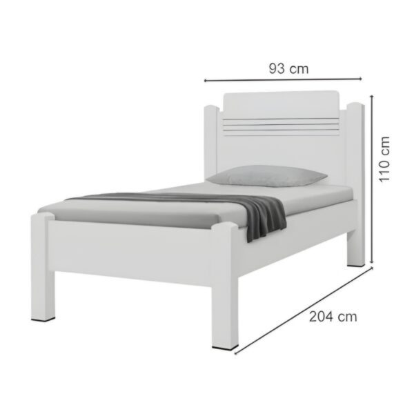Cama Solteiro Paris – Design Clássico - Imagem 3