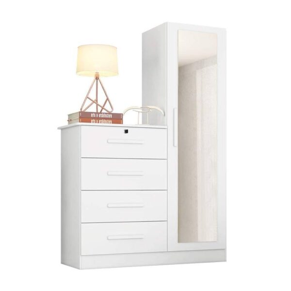 Cômoda Sapateira Dubai Branco - Imagem 3