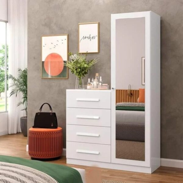 Cômoda Sapateira Dubai Branco - Imagem 5