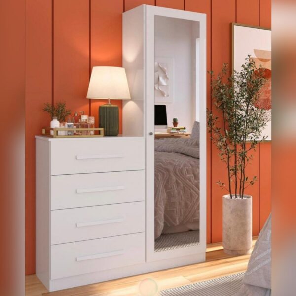 Cômoda Sapateira Dubai Branco