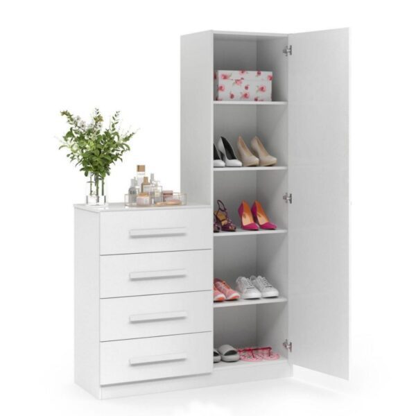 Cômoda Sapateira Dubai Branco - Imagem 2