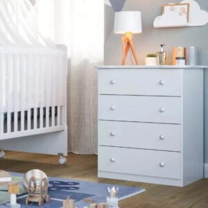 Cômoda Bebê Newbaby 4 Gavetas Branco