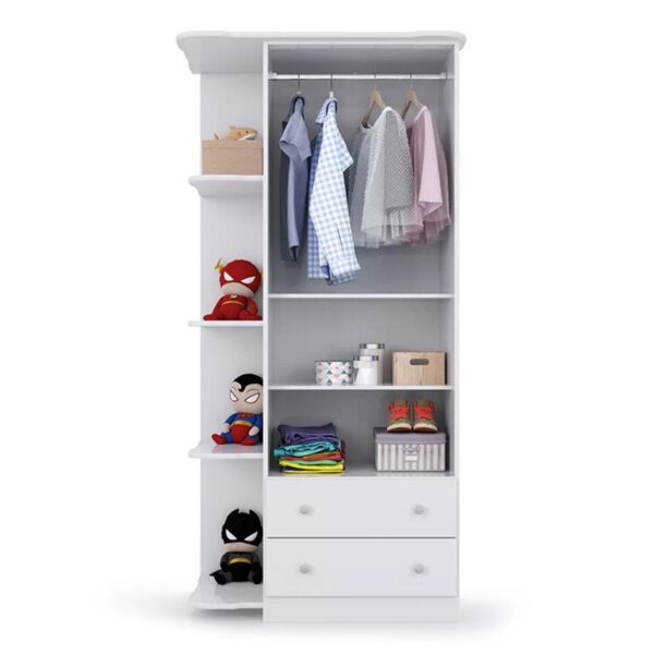Guarda-Fato Bebê 02 Portas e 02 Gavetas Branco - Imagem 2