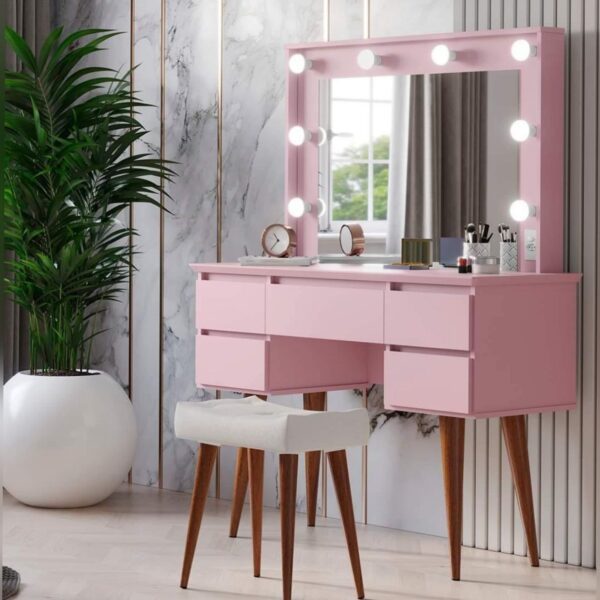 Penteadeira Strass Rosa
