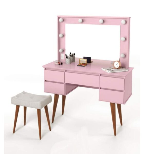 Penteadeira Strass Rosa - Imagem 2