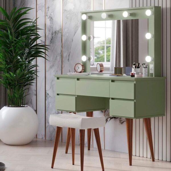 Penteadeira Strass Verde