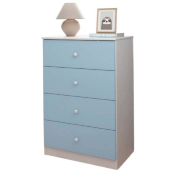 Cômoda Bebê Golden 4 Gavetas Azul - Imagem 2