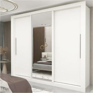 Guarda-Fato Milão Branco – 3 Portas e 4 Gavetas (2)