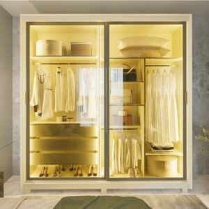 Guarda-Fato casal Platinum – 02 portas em vidro reflecta