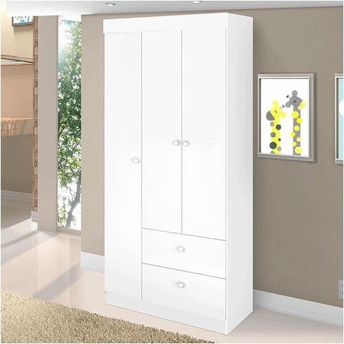 Guarda-fato Bebê Catatau 3 Portas branco