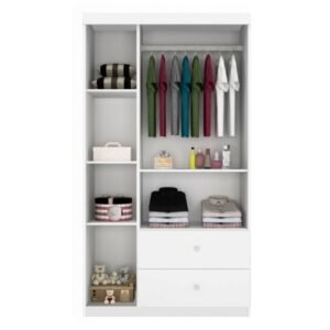 Guarda-Roupa de Bebê 3 Portas 2 Gavetas Alvin
