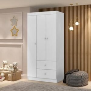 Guarda Roupa Infantil Catatau 3 portas e 2 Gavetas